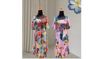 Rayon Floral Summer Dress